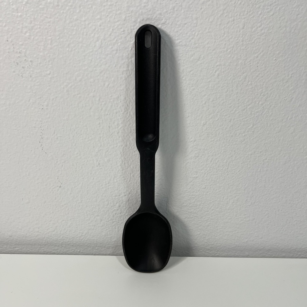 The Pampered Chef Slotted Spatula Black Nylon Spoon Utensil Set 13" USA - Picture 12 of 16